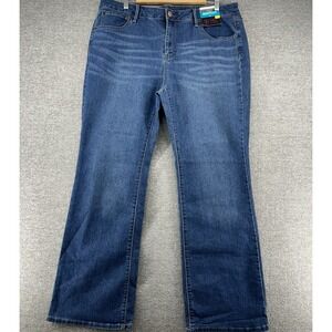 No Boundaries Mid Rise Boot Cut Jeans Women Size 19 Denim Blue New